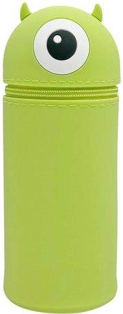 Etui a doppia funzione in silicone, etui morbido in silicone, etui con cerniera, etui in piedi, etui cartoon, grande tasca per la penna stilografica