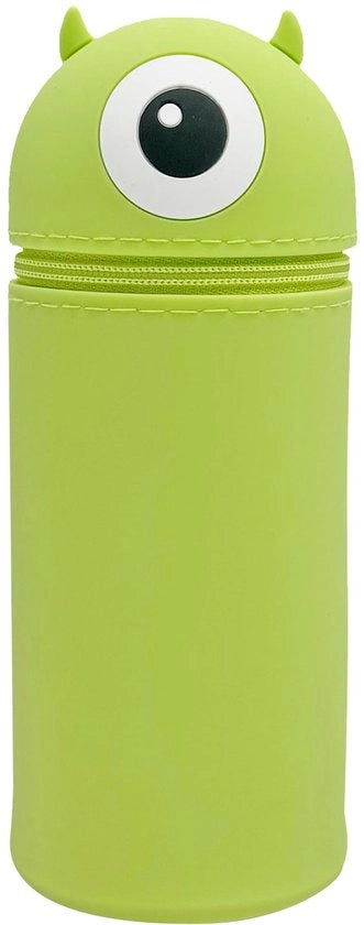 Etui a doppia funzione in silicone, etui morbido in silicone, etui con cerniera, etui in piedi, etui cartoon, grande tasca per la penna stilografica