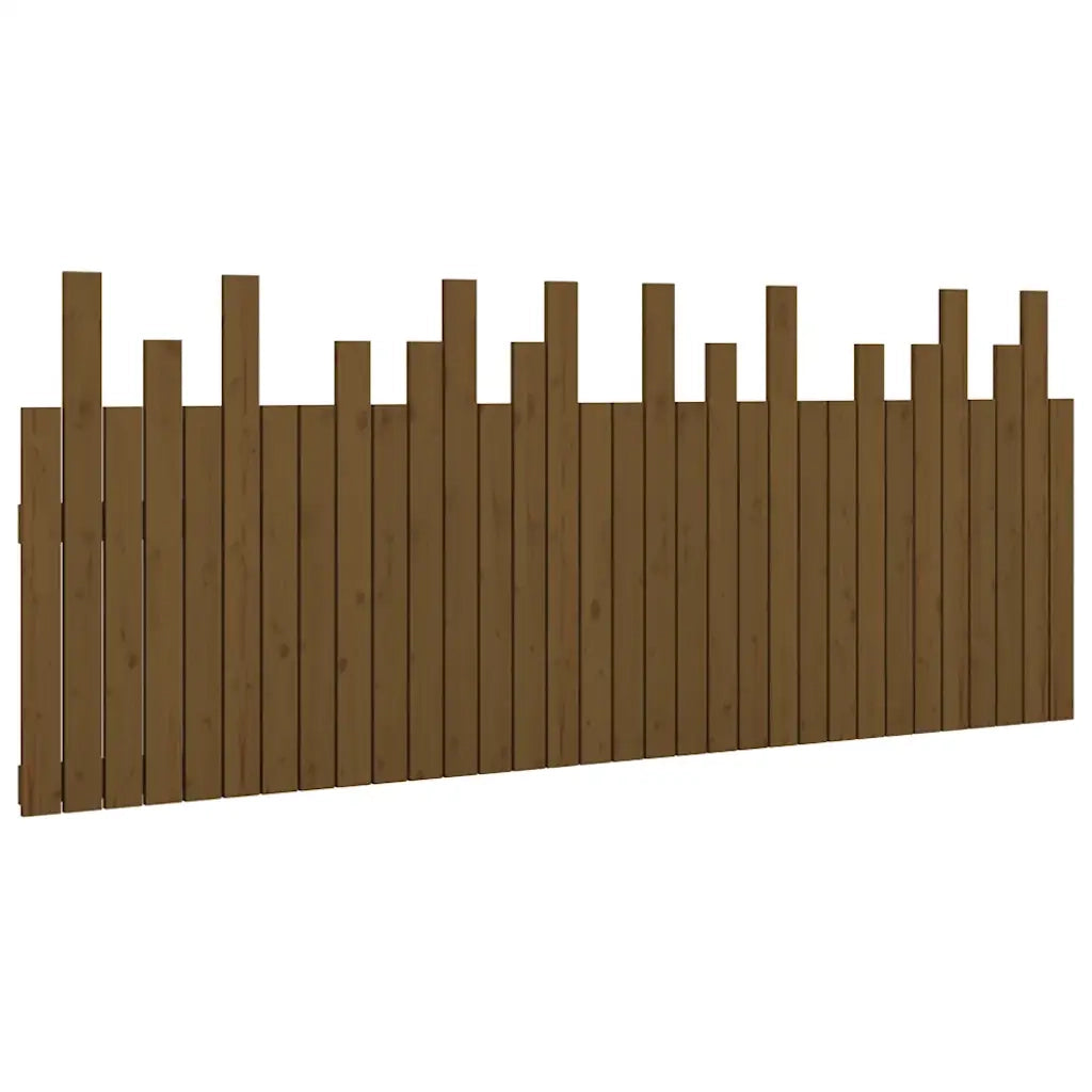 Testiera da Parete Ambra 204x3x80 cm in Legno Massello di Pino