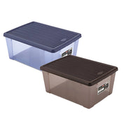 SCATOLA MULTIUSO 'ELEGANCE BOX' L cm 36,5 x 25,5 x h 14 moka/moka  - STEFANPLAST