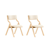 SoBuy FST40-Wx2, Lotto da 2 Sedie Pieghevoli da Pranzo con Seduta e Schienale Imbottiti, Design Elegante e Salvaspazio Sedie Pieghevoli da Interno, Perfette per Cucina, Ufficio ed Esterno, Bianco