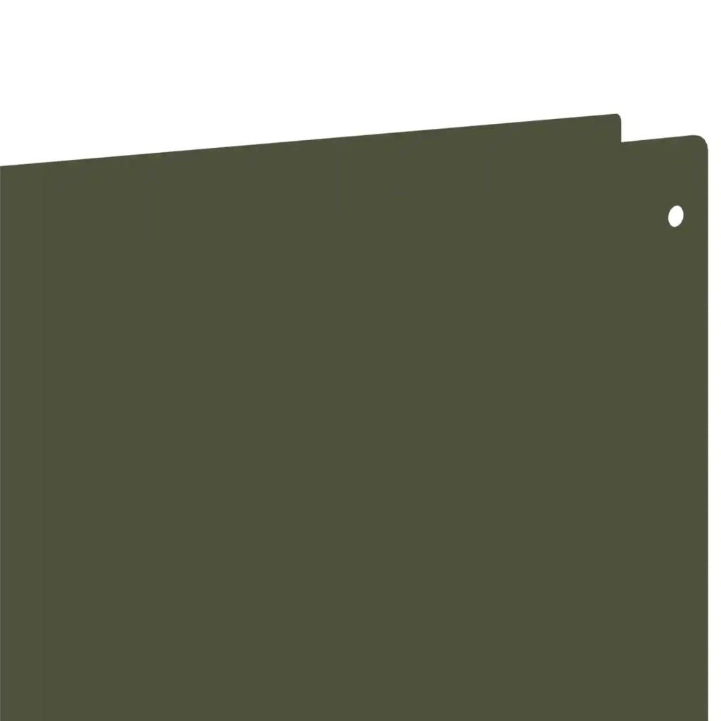 Bordura per Prato 10 pcs 100 x 15 cm Acciaio Verde Oliva 8008821