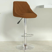 Sgabello da Bar Marrone in Velluto cod mxl 55301