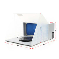 Cabina di aspirazione per verniciatura ad aerografo 4m³/min Aspiratore filtro e tubo aria di scarico