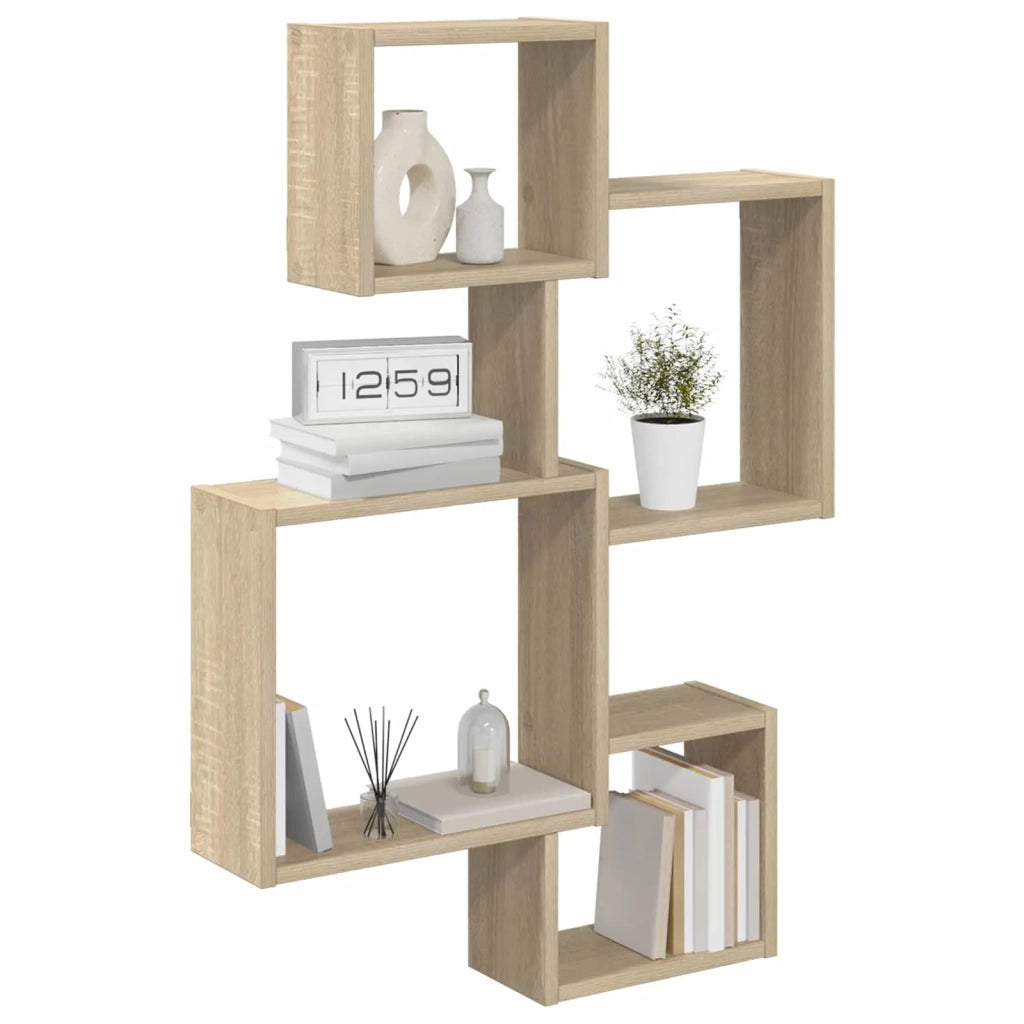Mensole Cubo da Parete A parete Rovere Sonoma 8012126