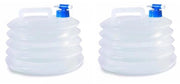 Bottiglia d'acqua opzionabile 10 Litri - Contenitore d'acqua pieghevole - BPA libero - Rubinetto di chiusura - Sicuro per l'alimentazione - Maniglia per facile trasporto