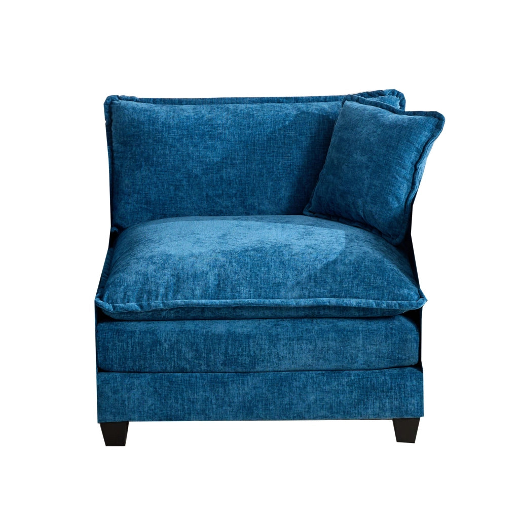 Cloud Sofa singolo - Zephmum- Moderno per soggiorno, imbottitura doppio strato, tessuto chenille traspirante, blu
