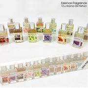 Trade Shop - Set 12 Profumatori Ambiente Ricarica Olio Profumo 10ml Assortiti Per Bruciatore -