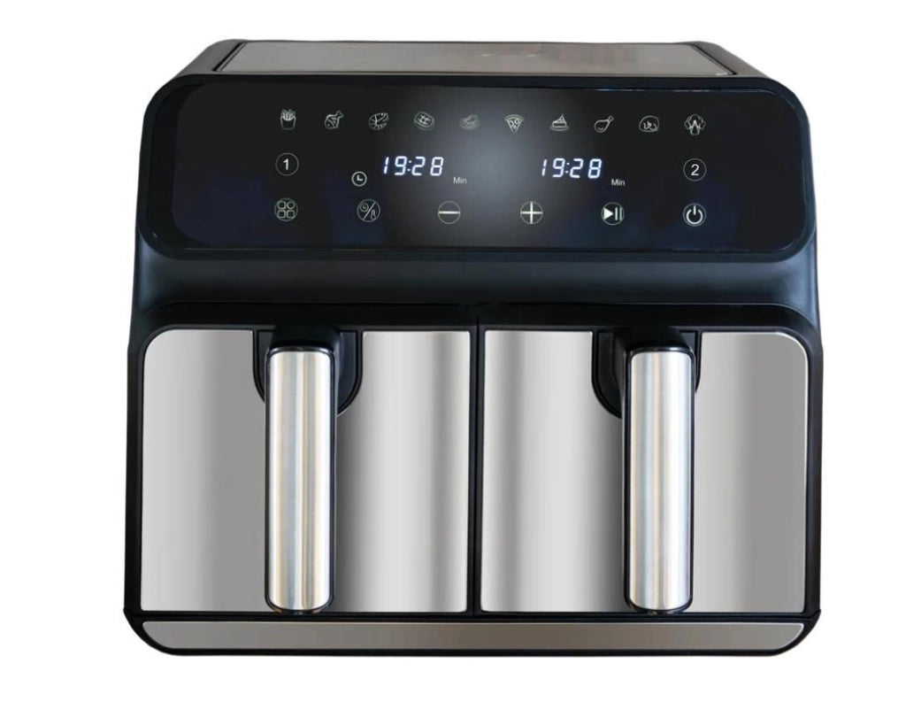 Unold 58685 friggitrice Doppia 8 L Indipendente 1700 W Friggitrice ad aria calda Nero, Grigio