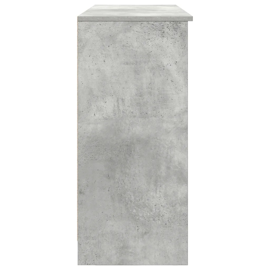 Credenza con Cassetto Grigio Cemento 101x35x76 cm in Truciolato 861565
