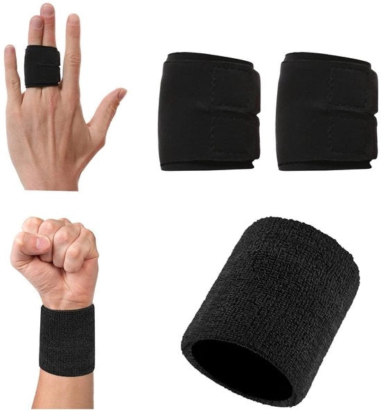 Set di 2 manubri con cintura elastica sportiva regolabile - Manubrio elastico per protezione articolare