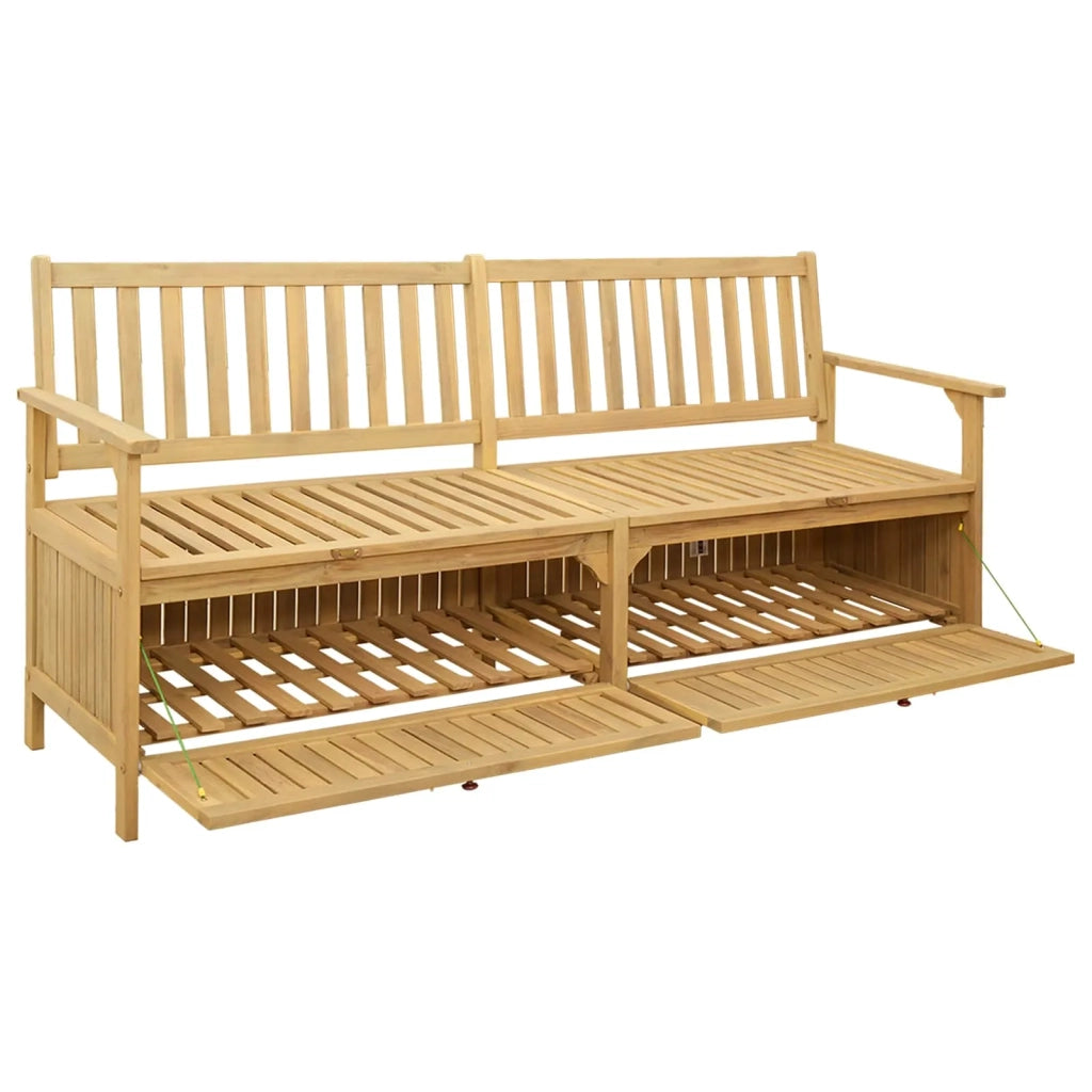 Panchina con contenitore 170 x 63 x 84 cm Acacia Solido