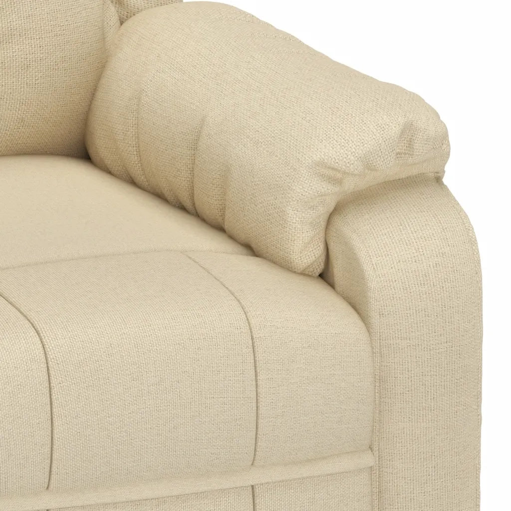 Poltrona Reclinabile in Tessuto Crema 348117