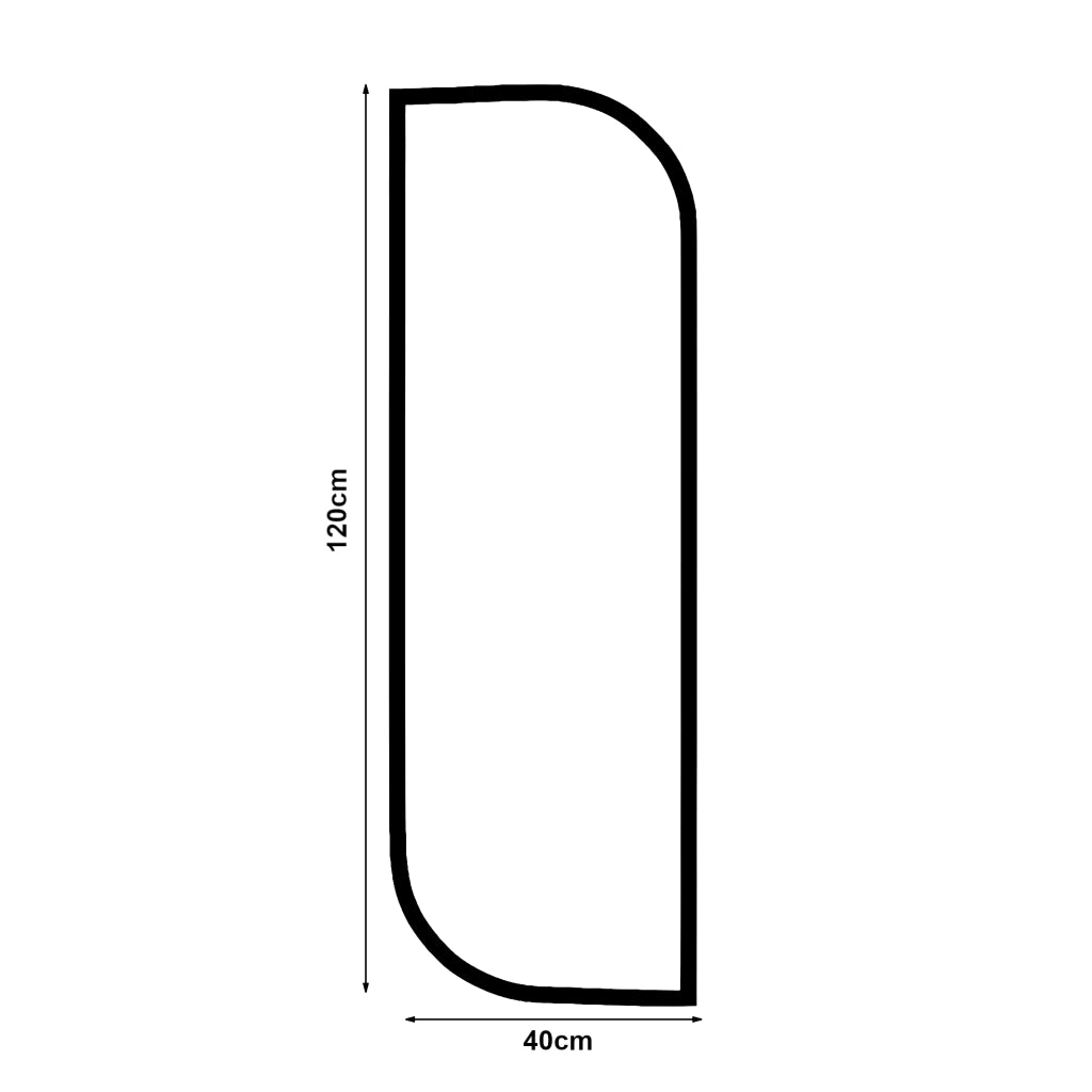 Specchio Rettangolare da Parete Tarvindak Montaggio Verticale e Orizzontale 120x40 cm Nero [en.casa]
