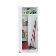 Armadio multiuso 2 ante bianco portascope 73x37x180 cm