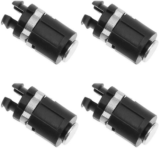 Scharnierasspindel 4 pezzi - Compatibile con Gameboy Advance SP - Accessori di riserva - 12x5,7 mm - Nero - Sostituisci gli scharnieri vecchi - Pezzi di ricambio