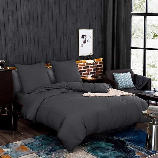 Set di coperte per letto - Microfibra Set di coperte per letto 4 stagioni - Coperta per letto 220 x 240 cm - Incluso 2 cuscini di copertura 80 x 80 cm