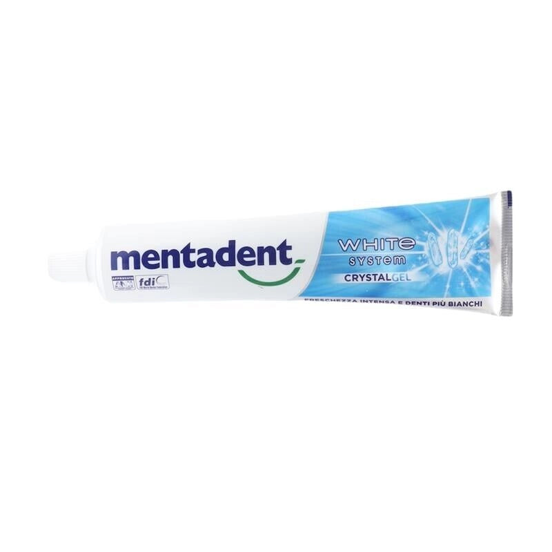 MENTADENT DENTIFRICIO FORMATO RISPARMIO 75 + 50 ML CRYSTAL GEL