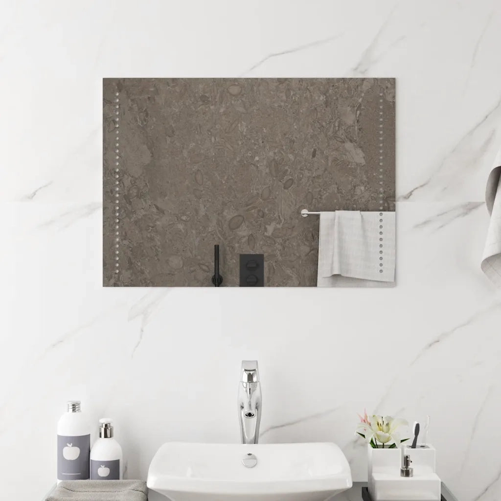 Specchio da Bagno con Luci LED-Specchio per Bagno 70x50 cm 448152
