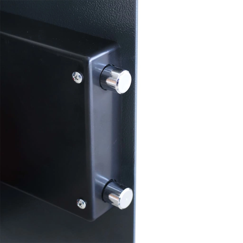 Cassaforte Elettronica Digitale Grigio Scuro 35x31x50 cm Acciaio