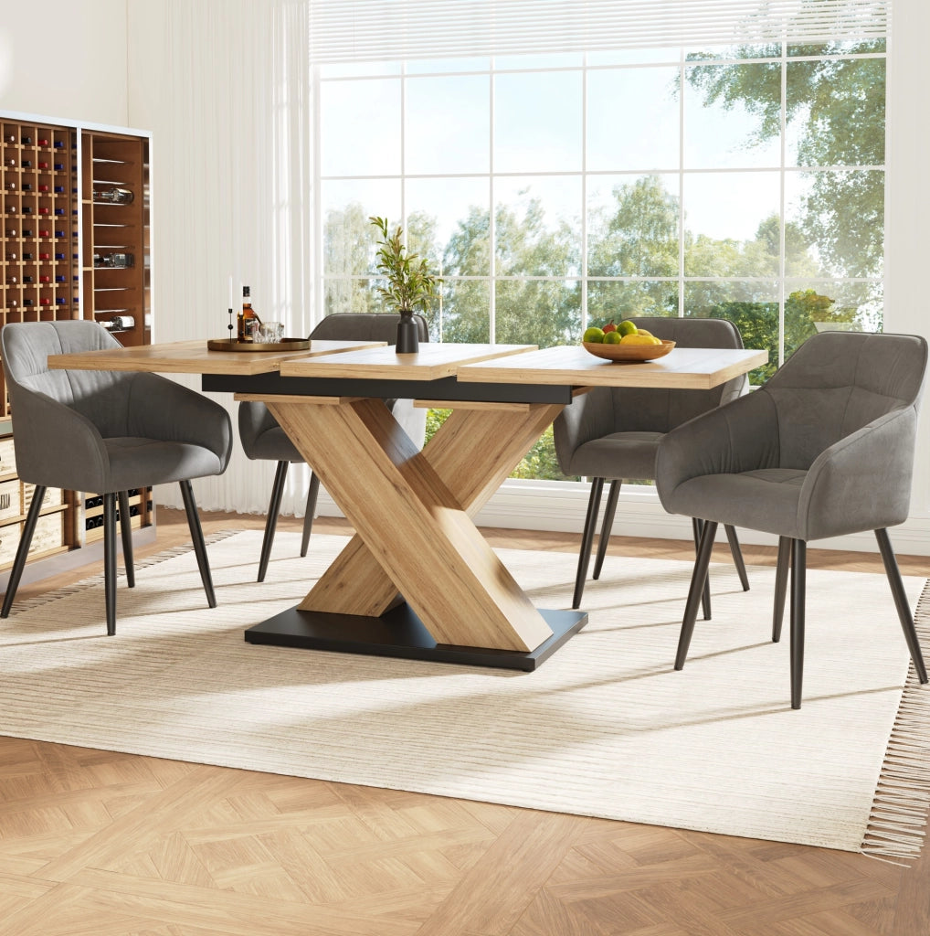 Tavolo da pranzo allungabile 119-158,5x80 cm in MDF