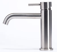 Rubinetto Miscelatore Monocomando Lavabo senza Scarico in Acciaio Inox Satinato Nilo