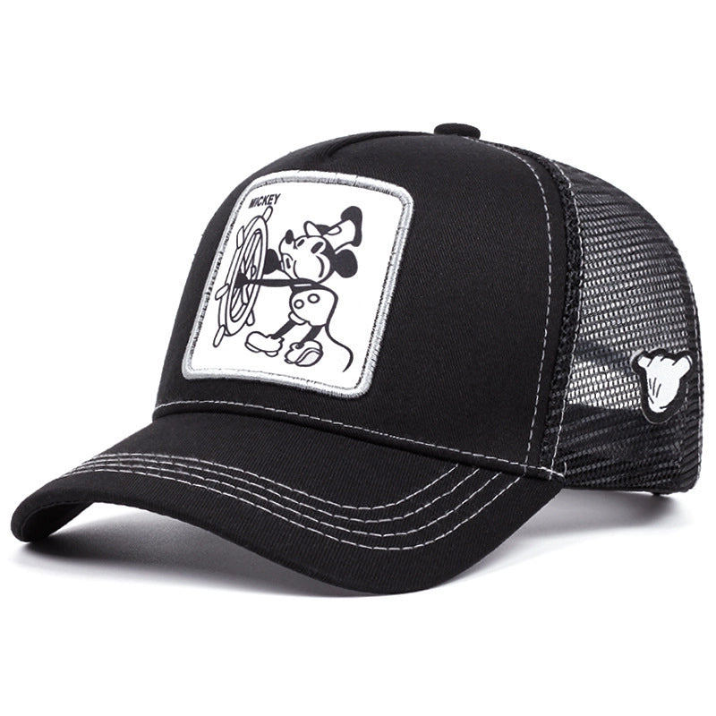 Cappellino da baseball nero con Topolino dei cartoni animati
