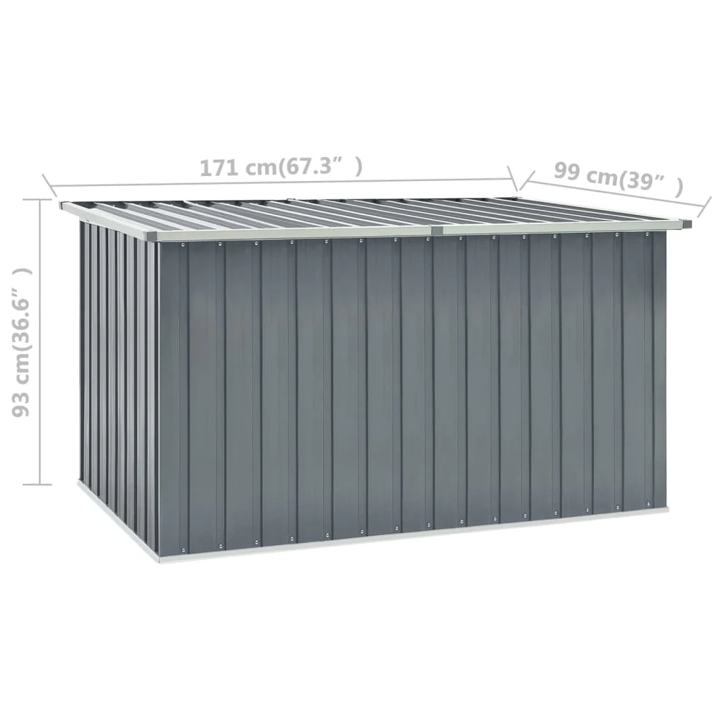 Contenitore/box da giardino grigio 171 x 99 x 93 cm 02_0013087