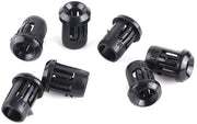 Supporto di Diodo 50 Unità - Beugel in Plastica - Montaggio LED - Nero - Diametro Interno 3/5/8/10 mm - Materiale Duraturo