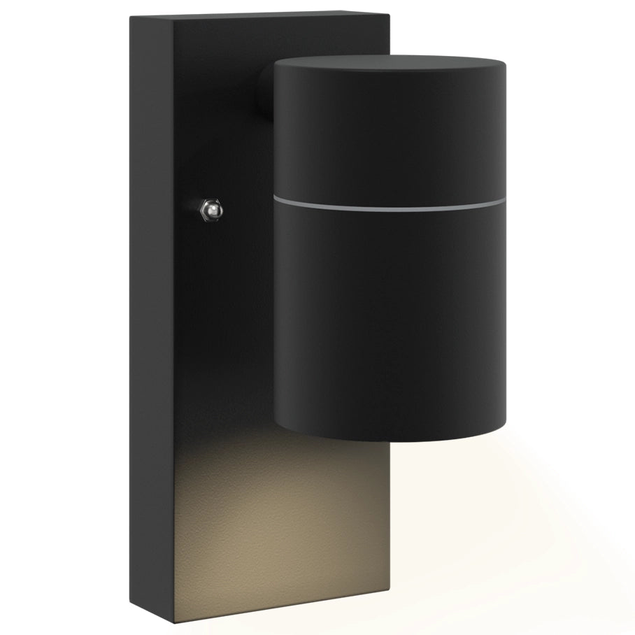 Luci da muro esterne 2 pcs Acciaio Inossidabile Nero IP44