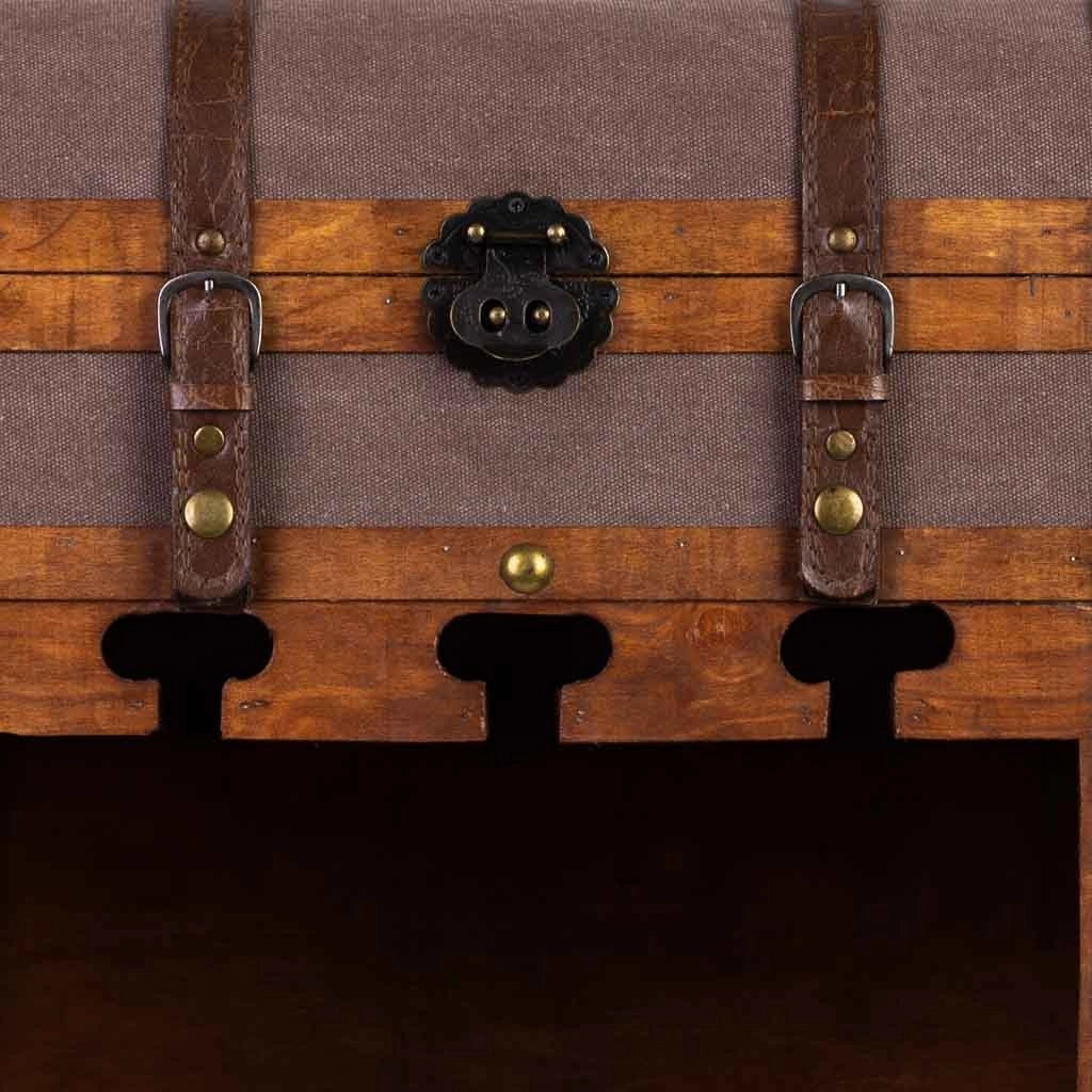 Baul porta bottiglie in legno 44x30x85h cm