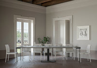 Consolle Allungabile 90-300x40x77 cm in Nobilitato Grigio