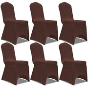Fodera Elastica per Sedie 6 pz. Marrone cod mxl 49437
