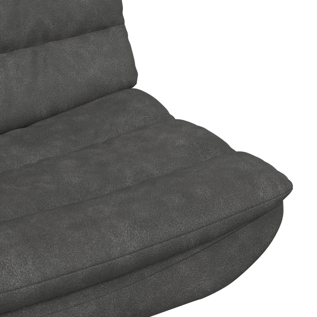 Sedia Girevole Nero Jet Poliestere, Metallo Standard Girevole