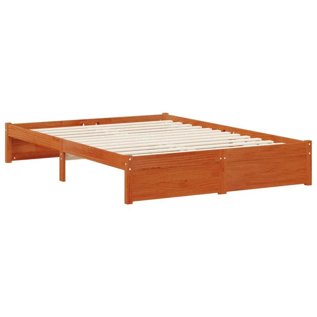 Struttura del letto Marrone cerato Legno di Pino Massello 3423809