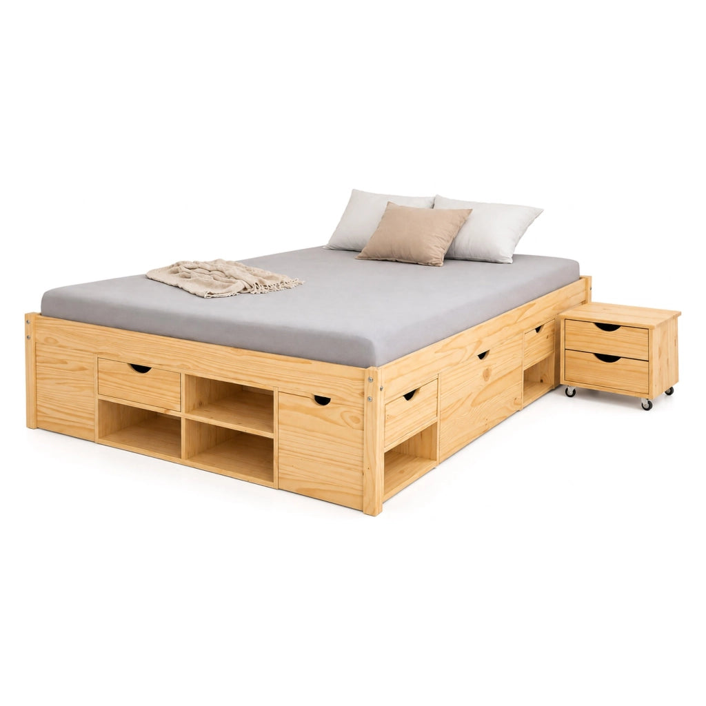 Letto Matrimoniale Ligosullo, Letto Matrimoniale, Marrone