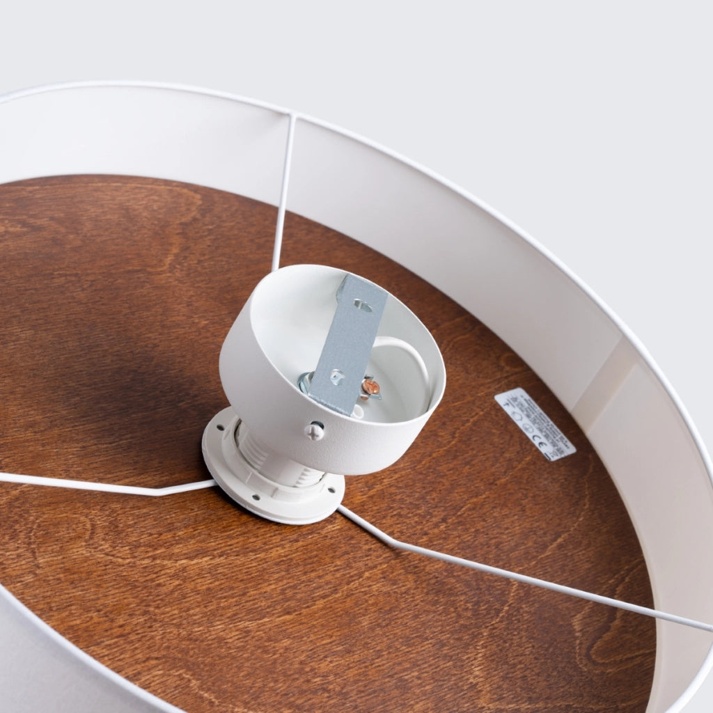 Lampada da soffitto TELESTO bianco/marrone scuro