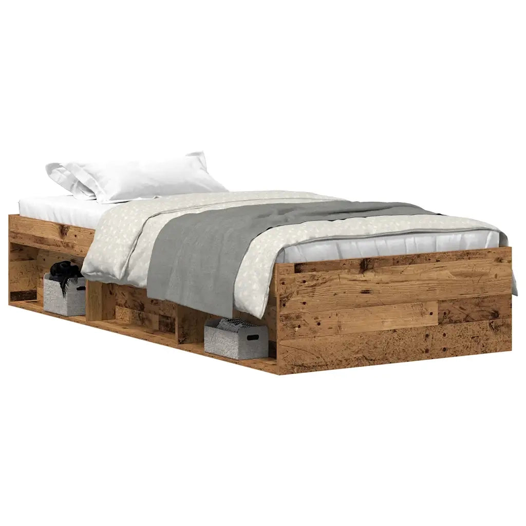 Giroletto senza Materasso Legno Antico 75x190 cm in Truciolato 3329309