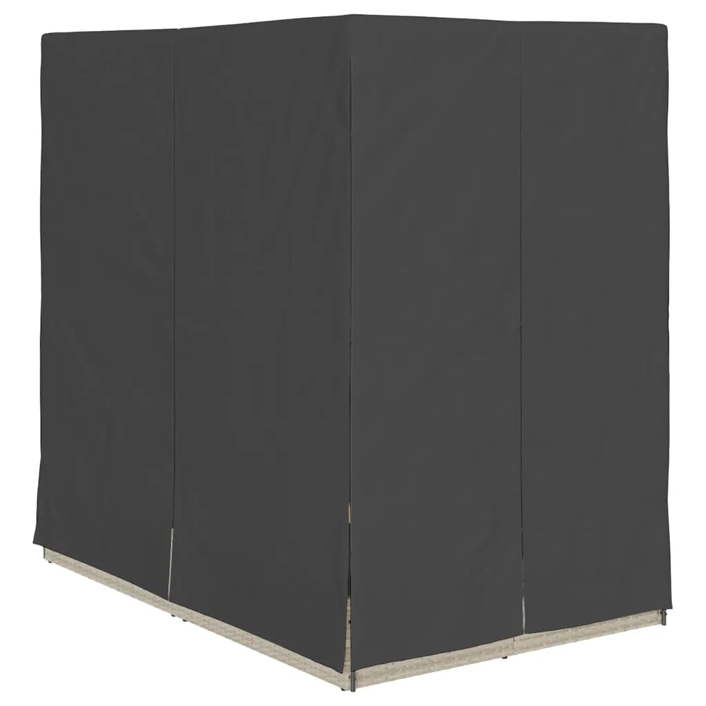 Lettino da sole doppio Grigio chiaro 205 x 129 x 200 cm 3376132
