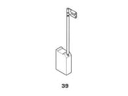 SPAZZOLE A CARBONCINO PER ELETTROUTENSILI MODELLO 39- - AEG 1751 mm.6,5x12,5x20h. - 8 pezzi