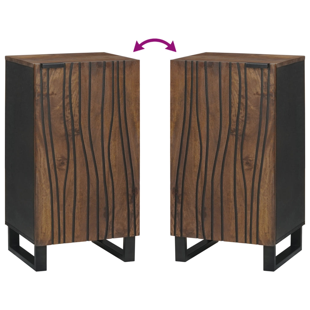 Sideboard 40x33.5x75 cm Legno Massello di Mango
