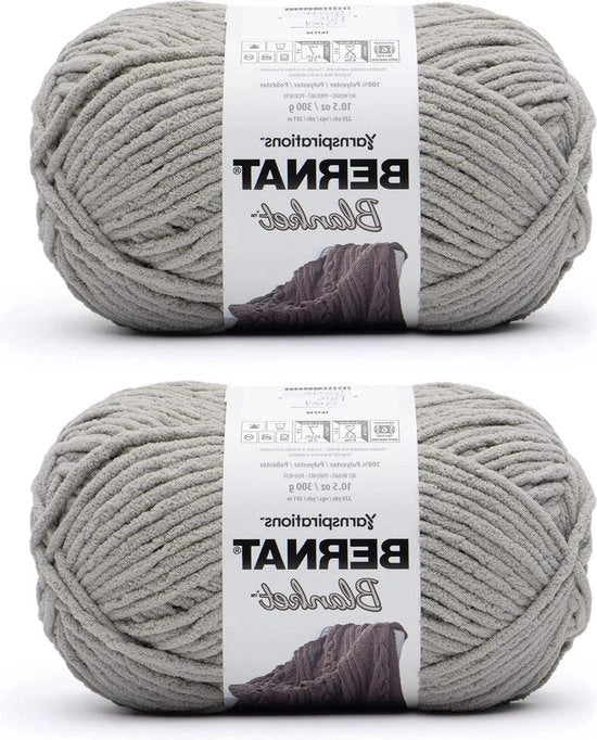 Panno di Lana Super Bulky 6 - 2 Pezzi di 300g 10,5oz - Poliester - 220 Metri - Maglia Crochet