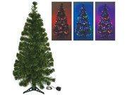 ALBERO DI NATALE A FIBRE OTTICHE MULTICOLOR- - cm.100h. base in plastica - 1 pezzi