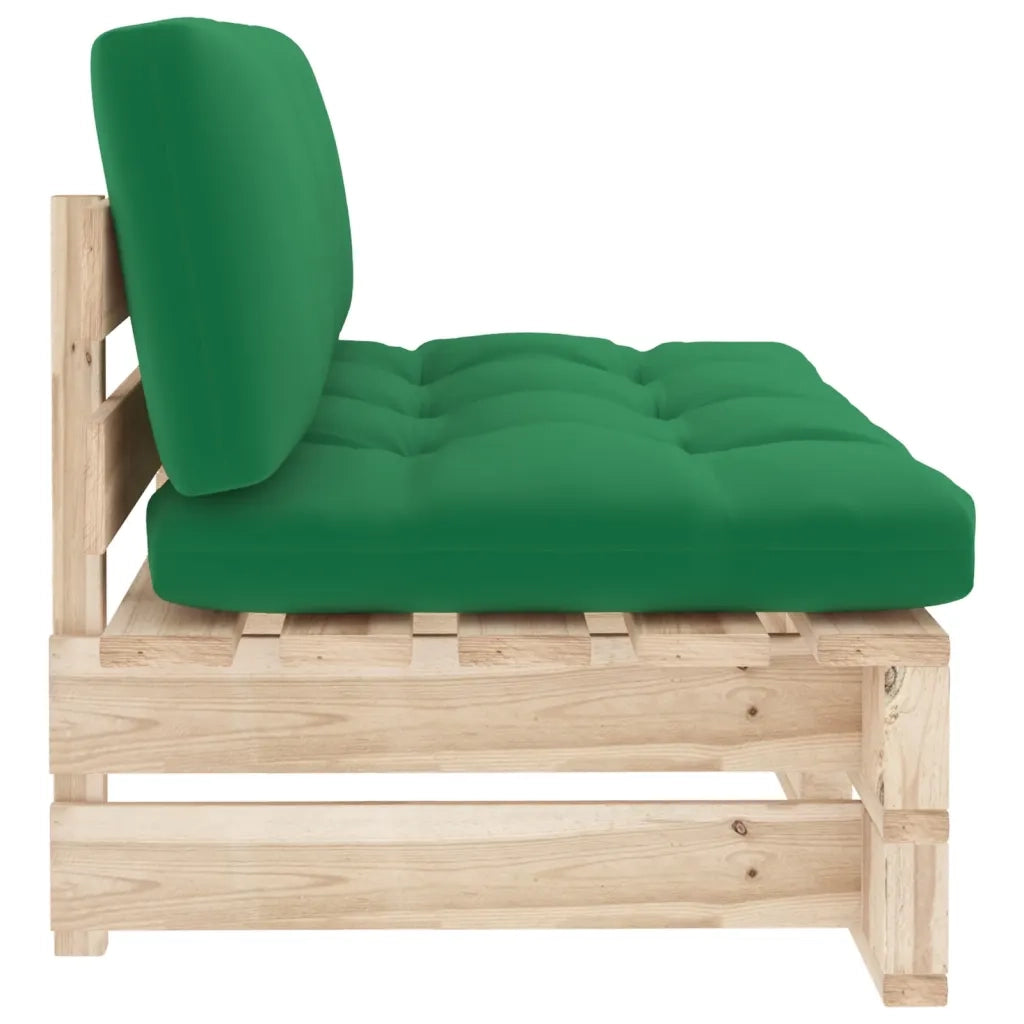 Divano Centrale Giardino su Pallet in Legno di Pino Impregnato 3066534