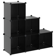 Organizzatore Portaoggetti con 6 Cubi Nero in PP CFW9268231