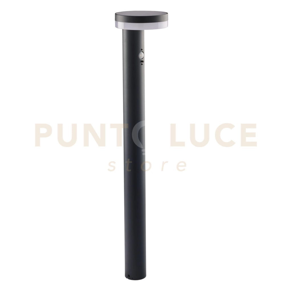 PALO LED ENYA ANTRACITE 5W 600LM 4000K IP44 CON PANNELLO SOLARE E SENSORE 15,5X80CM