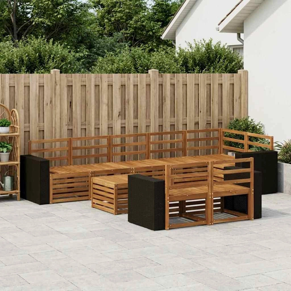 Set divani Legno di Acacia Massello 3384540