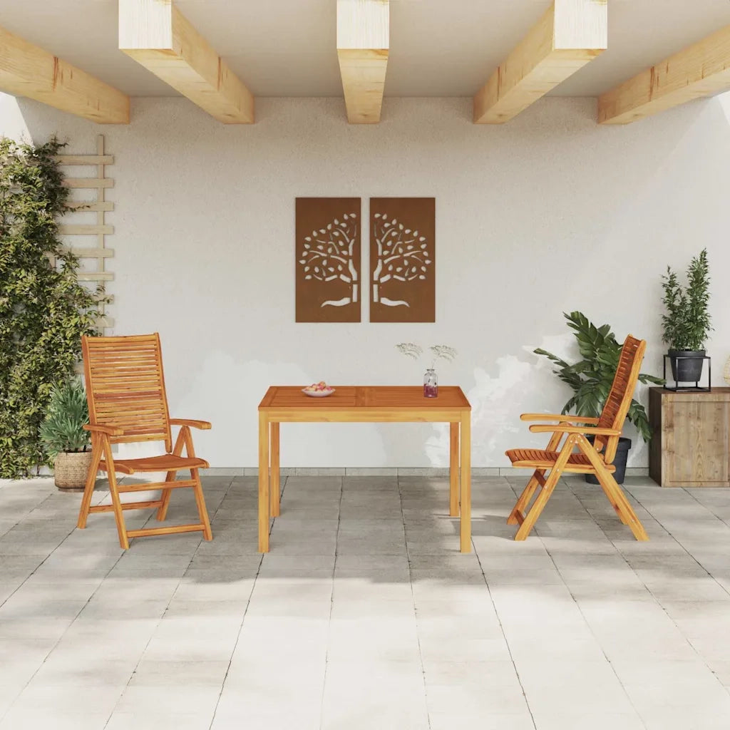 vidaXL Set da Pranzo per Giardino 3 pcs Marrone