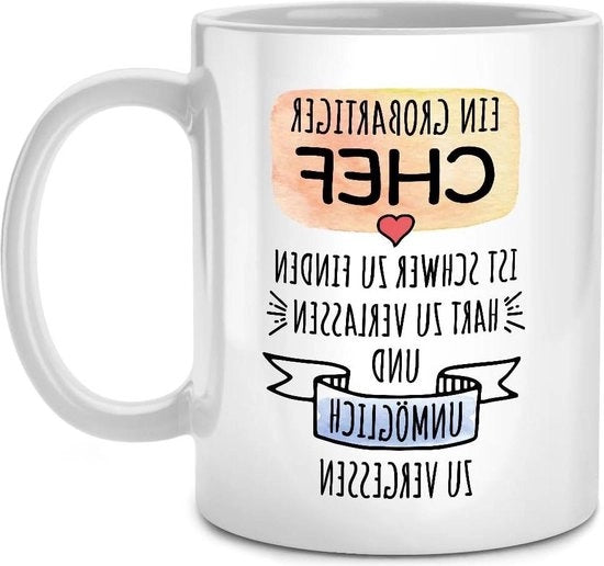Tazza umoristica per il capo - Regalo di commiato per il miglior capo del mondo - Idee regalo per il capo - Tazza XXL per la scrivania