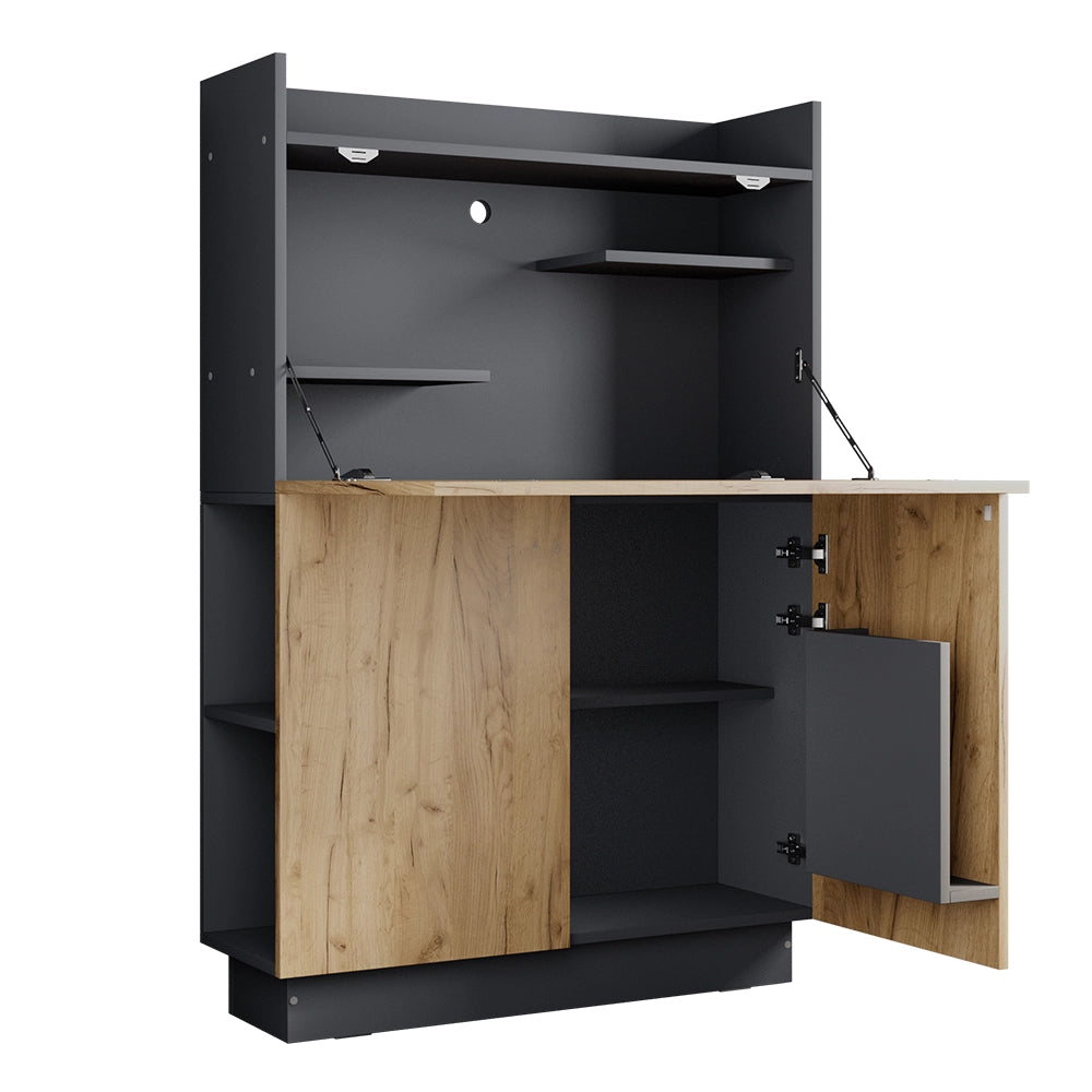 Vicco Scrivania per segretaria Antracite 85 x 27 cm